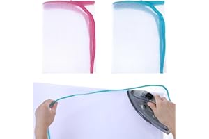 Ouligay 2 Stück Bügeltuch bügelmatte bügelmatte Bügelschutznetz 60 x 40cm Mesh Stoff Bügeltuch Pad Schutzbügel Tuch Schützt Für Einfaches Bügeln und Schutz