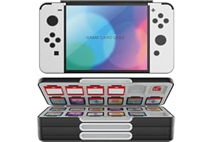 HEIYING Étui pour Cartes de Jeu pour Nintendo Switch 2/OLED/Lite, Boîte de Rangement pour Cartes Portable Motif Personnalisé avec 72 Emplacement pour Carte de Jeu et 24 Emplacement pour Carte Micro SD