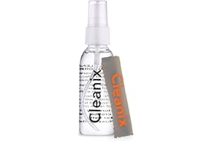 CLEANIX Alcohol Free Glasses Cleaner Kit With Microfiber Cloth - Eyeglass Cleaning Spray Bottle - Lens Cleaner in a Travel Kit - Also for Computer and Laptop Screens - Safe For All Lenses