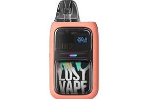 TVDC Lost Vape Ursa Epoch Pod Kit, 1000mah Built-In-Battery, 0.42 OLED Display, Adjustable Airflow Control, USB-C 2AMP Fast Recharging, 2ml Cartridge No Nicotine (Flame Ember)