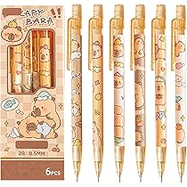FloralGrace 6 Pièces Capybara Highlighter Marker Marqueurs