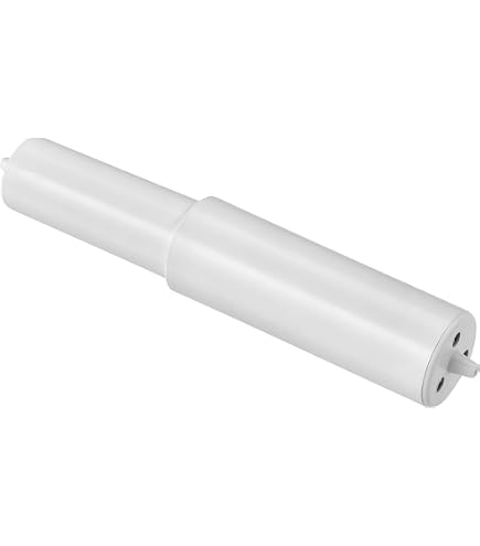 Wiederverwendbarer Toilettenpapierhalter Aus Kunststoff – Gefederte Spindel, Verstellbar 10-15,5 Cm, Weiß