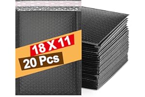 SUKEVITOR 20pcs Padded Envelopes A6, Padded Bubble Wrap Envelopes Bags Small Bubbles mailers Poly Bubble Mailers Self Seal Shipping Poly Envelope for Packaging, Shipping, Mailing,