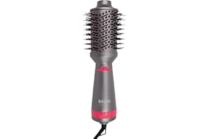 BAUER PROFESSIONAL Bauer 38889 Hot Air Blow Dry Brush/Round Hair Dryer Brush for Short to Medium Hair/Ionic Oval Volumiser Styling Tool / 1000W
