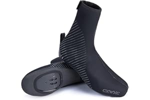 CXWXC Couvre-Chaussures d'hiver pour Homme et Femme, Couvre-Chaussures Chaudes pour vélo de Course, VTT, Chaussures de vélo de Route Coupe-Vent en néoprène