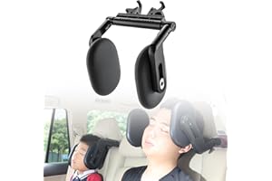 TECHVIZRS Kopfstütze Auto Kinder, Auto Kopfstütze 20-30cm Breite verstellbar 360° Drehbare Reise Kopfstütze für Kinder und Erwachsene, Nackenstütze Auto zum Schlafen