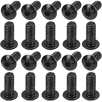 MewuDecor M6 X 12mm Button Head Socket Screws, 50 PCS | 10.9 Grade Alloy Steel Black Oxide Bolts | Hex Socket Cap Screws For DIY & Repair - View #3