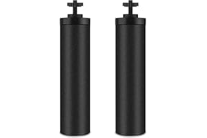 airkitrep Water Filter Replacement for Berkey, Black Purification Elements, Activated Carbon Filters, Compatible with Berkey Gravity Water Filter System, Pack of 2
