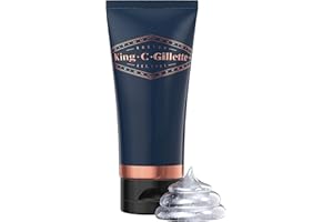 KING C. GILLETTE Gillette King C Gel À Raser Transparent Pour Homme Thé Blanc Et Huile D’Argan, 150 ml