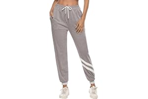 iClosam Pantalón Chandal Mujer Algodón Pantalones Mujer Largos Pantalones Deportivos con Bolsillos Laterales para Correr Fitness Yoga Jogger Casual S-XXL