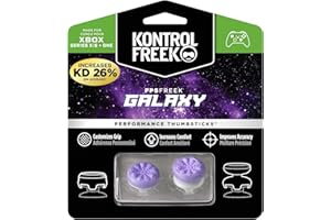 KontrolFreek FPS Freek Galaxy Purple do kontrolera Xbox One i Xbox Series X, 2 kciuki wydajności | 1 wysoki stan, 1 średni wzrost | fioletowy