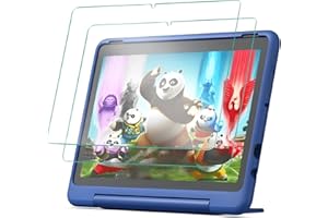 XunyLyee Schutzfolie für Fire HD 10 Kids Pro/ 10 Kids/Fire HD 10 Tablet 13./11. Generation, (2023/2021 Release), Displayschutz Folie Panzer Schutz Glas, 9H Härte, HD Klar, 2 Stück