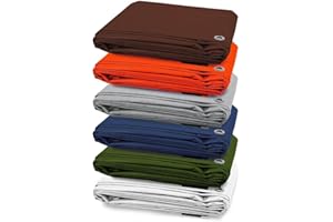 KARAT Bâche de Protection - étanche, résistant à la déchirure, revêtue des Deux côtés - avec des Oeillets en Acier Inoxydable - Utilisation Polyvalente (3x4 m (80 g/m²), Orange)