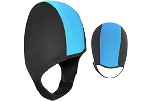 Geteawily Swimming Caps for Women | Neoprene Wetsuit Diving Hood 2.5mm | Professional Swim Hat, Waterproof Beanie Bathing Swim Hat for Adult Scuba Diving, Snorkeling, Surfing