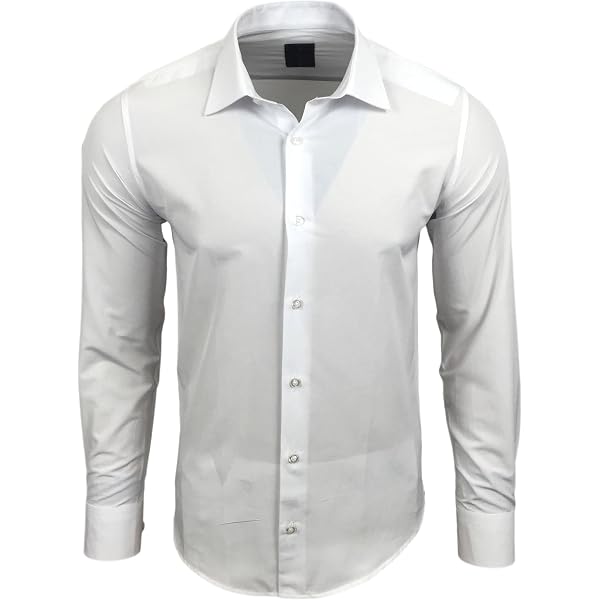 J.VER Camicia da uomo a maniche lunghe, per il tempo libero