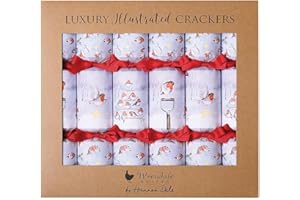 Wrendale Designs by Hannah Dale - Season's Tweetings - Luksusowe świąteczne krakersy - zestaw 6 sztuk