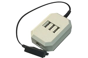 G-TELWARE® (Slim Version Analog-Adapter/Splitter TAE F-Western-Stecker auf TAE Buchse NFF N-NFF und RJ11, 0,2 Meter (F-NFF, 0,2M)