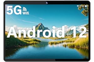 SGIN Android 12 Tablet, Tablet 10.1 Pollici 64GB+2GB(TF 512GB), processore Quad-Core 2.4G/5GHz WiFi, IPS 1280 * 800 FHD, Bluetooth4.2, Doppia Fotocamera, Type-C, 5000mAh Batteria