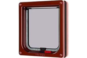 Cat Mate Puerta Gato Marrón Pos. A Cerrar, 7.6 x 1 x 8 Inches 11.2 Ounces