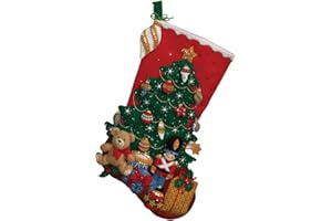 Bucilla unter den Baum Weihnachtsstrumpf-Applikation aus Filz