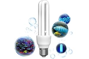 BrightArk E27 Fish Tank Light Bulbs,10W Aquarium Light Bulb Cool Moon Replacement Bulb for The Fish Pod 48,64 and 120 Litre Aquarium,Ideal for After Dark Lighting
