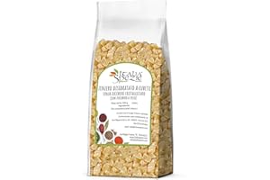 Zenzero Disidratato A Cubetti - 500 G Senza Zucchero Cristallizzato (Con Zucchero A Velo) - Prima Qualità - Ginger Candito Essiccato - Snack - Frutta Disidratata - Secca - Candita - Italia Spezie