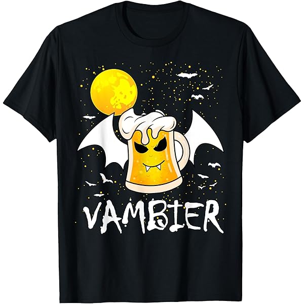 Halloween Vampir T-Shirt Mit Blutspritzern - Grusel Shirt Für Herren Mit Horror Design