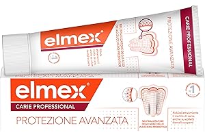 Dentifricio elmex® Carie Professional Protezione Avanzata 75ml | Protegge i Denti dagli Acidi dello Zucchero | Alta Protezione contro la Carie** | Denti più forti | Aiuta a Mantenere Sano il pH