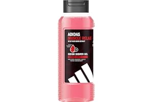 adidas Active Skin & Mind Muscle Relax duschgel för män, dermatologiskt testad, komplex baserat på glycerol och hyaluronsyra