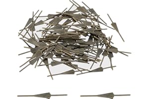 PATIKIL 34mm/1.34''' Clips de Lazo de Araña, 100 Unidades de Conectores de Cobre para Fijar Piezas de Cristal, Repuestos para Arañas, Bronce