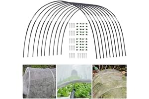 AIDNTBEO Arcos de túnel para plantas para camas elevadas, neumáticos de invernadero para camas elevadas, 18 unidades