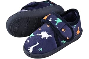 MIXIN Boys Girls Slippers for Toddler little kids House Shoes Indoor Outdoor Non-Slip Home Slippers