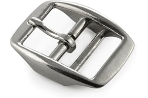 Ganzoo Gürtelschnalle aus Edelstahl, 4 Stück im Set, Gürtelschnallen für Damen und Herren, Paracord 550 buckle in silber, max. Breite Gürtel 25mm, Dornschliesse, Belt, Marke