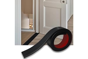 SDLDEER Threshold Ramps, 5cm x 1cm x 1 m Self-Adhesive Threshold Transition Strip, Non-Slip Rubber Ramp for Sweeping Robot Bathroom Doorway