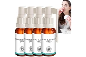 TONISABERY 4PCS Medilisk Lung Cleansing Spray,Lung Cleansing Spray,Natural Cleanse Breathe Spray,Lung Cleanse Mist,Powerful Lung Support & Cleanse for Smokers