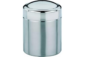 KELA 21381, svänglockshink 1,5 l, rostfritt stål, ano, silver matt