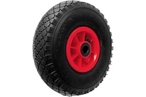 PRODUCTPRO Product Pro 10" Red Pneumatic Wheel 3.00-4 (260x85mm) for 20mm Axle Shaft