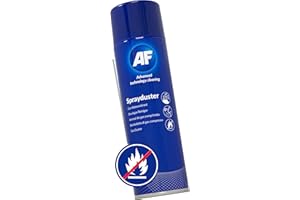 AF Professional Non Flammable Spray duster / Air Duster Compressed Gas Can Spray – For Office PC Cleaning / Keyboard Dust Cleaner / Industrial electronics / Fans etc. Non-Invertible - 342ml, SDU400D