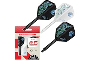 TARGET DARTS Target Japan Player Edition K Flex Flights e Sistema di Aste | Confezione da 3 Kflex all in One Flights, Player Edition Accessori per Freccette | K-Flex Dart STEM Corto/Intermedio/Medio