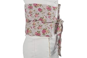 UMOI Almohada de trigo para atar, para la relajación y el bienestar, para calentar en el horno o en el microondas, que llena aprox. 900gr de granos de trigo, 65 x 23cm (Retro)