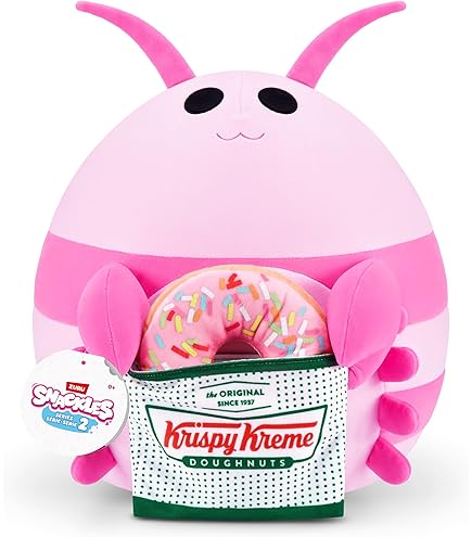Snackles Serie 1 - luiaard, Surprise Medium Plush, ultra zacht pluche, knuffelig Squishy Comfort, 28 cm, pluche met licentie Snack Brand accessoire (luiaard