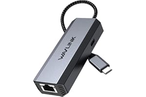 WAVLINK USB C LAN Adapter 5Gbit/s + 95W Laden, treiberfreier RJ45 Gigabit USB C Ethernet Adapter für Laptop, Computer, kompatibel mit Thunderbolt 5/4/3, Mac, Windows, iPad, iPhone, MacBook