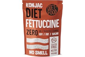 ‎DIET-FOOD DIET-FOOD Shirataki Noodles Low Carb Konjak Nudel Kalorienarme Vegane Lebensmittel Fettfrei Sojafrei Glutenfreie Wasserlöslich Diätnudeln Niedriger Kaloriengehalt 200 Gramm