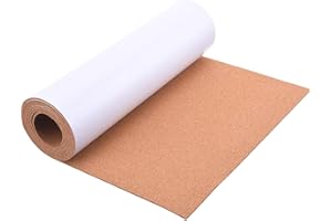 ORIGREEN Cork Board Roll Self-Adhesive Bulletin Boards, 130x40cm-3mm Thick Large Cork Sheet Rolls, Decorative Corkboards for Walls, Office, Kitchen, Poster, Vision Board Pin Boards Ideal for DIY Deco, UK