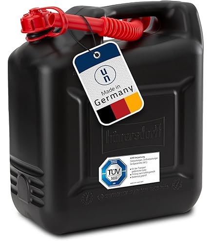 X-Parts 5er Set Benzinkanister 5 Liter - UN-zugelassen Mit Sicherheitsverschluss