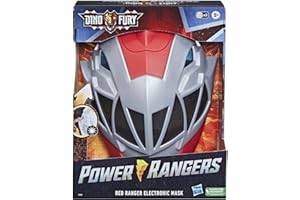 Power Rangers, Dino Fury, Masque électronique Ranger Rouge, Article de Déguisement