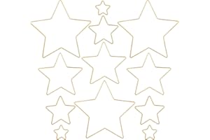 Yeenee 12 Pieces Metal Dream Catcher Rings Gold Floral Hoop Wreath Rings Macrame Rings Crafts Hoops Rings for DIY Wedding Wreath Decor, Dream Catcher and Macrame Wall Hanging Craft