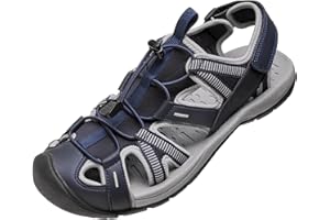 OutPro Sandalen Herren - Wandersandalen, geschlossene Zehensandalen, elastische Kordel - perfekt für Outdoor-Aktivitäten,Strand, Angeln