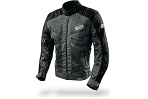 TLA TROOPS LEGEND RACING APPAREL TLA BURNOUT Giubbotto moto con protezioni, omologato CE classe A con membrana impermeabile rimovibile. Taglie sino 7XL uomo, donna. Giacca moto, scooter, traspirante, primavera, estate, autunno.