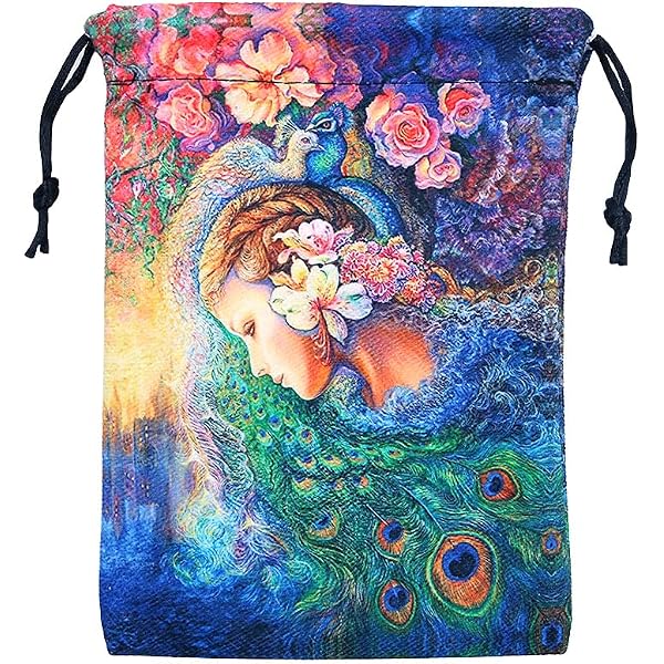Sac De Rangement Pour Cartes De Tarot – Pochette En Velours Avec Cordon – Motifs : Arbre De Vie, Constellations – Noir Ou Violet – Taille 15x16,5 Cm